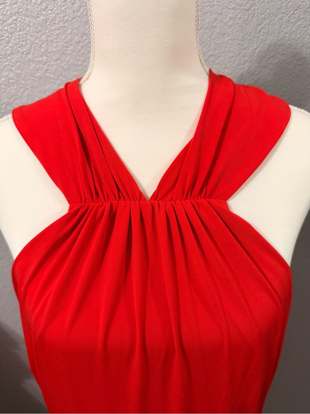 Ann Taylor Red Halter-Neck Dress - Picture 4 of 9